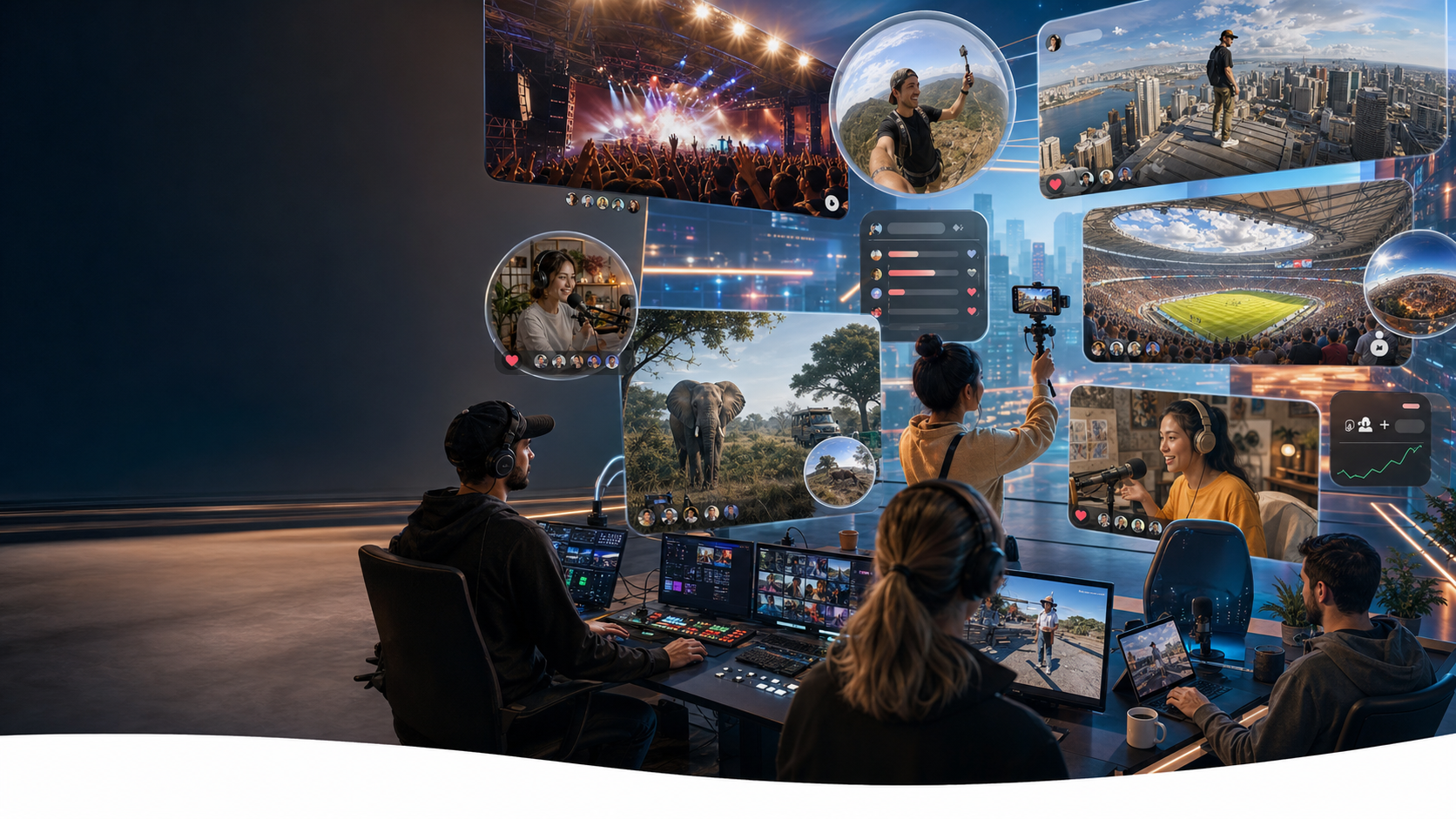 Virtual tours with live presence, not just static panoramas.